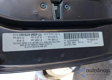 2013 Chrysler 300 Motown from USA, damaged, VIN 2C3CCAAG8DH606738